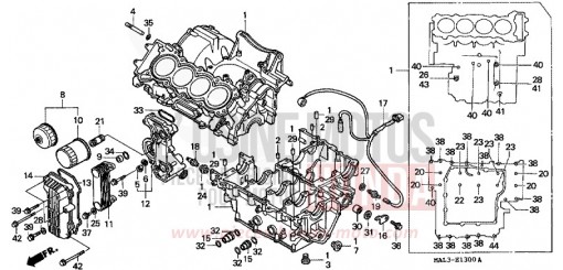 CARTER MOTEUR CBR600FV de 1997